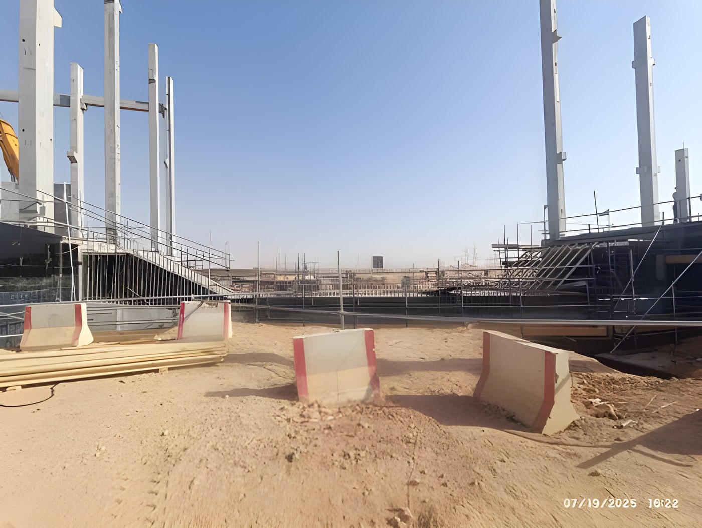 Civil works in progress at the Riyadh HVDC project